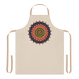 Mandala Art Apron - Hand Drawn Beige All Over Prints - Blululi