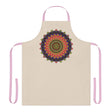 Mandala Art Apron - Hand Drawn Beige All Over Prints - Blululi