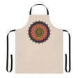 Mandala Art Apron - Hand Drawn Beige All Over Prints - Blululi