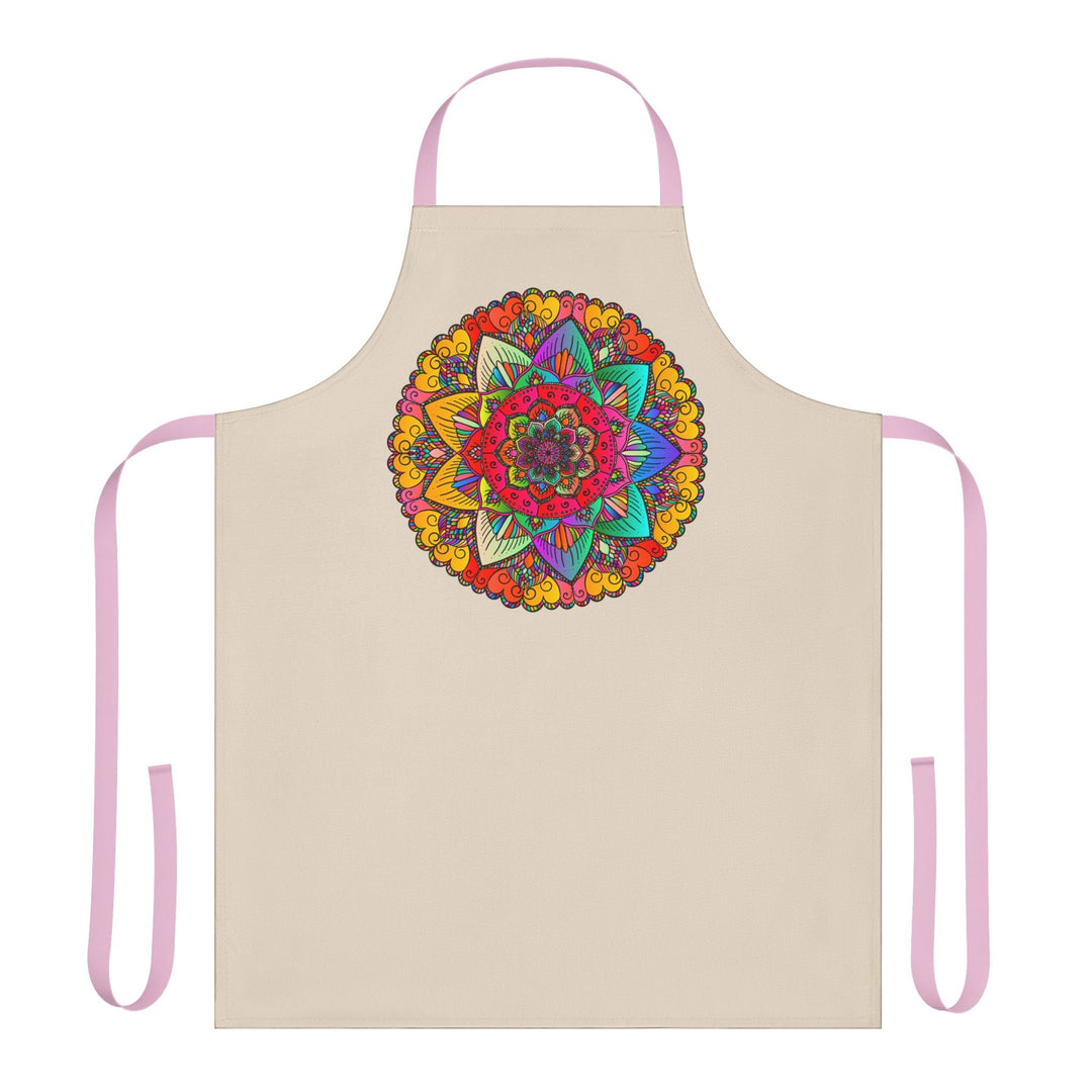 Mandala Art Apron - Hand Drawn Floral Design All Over Prints - Blululi