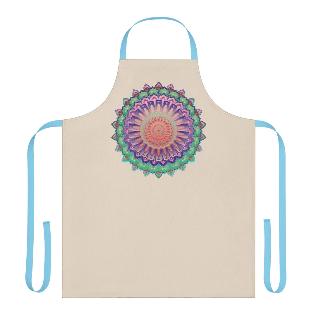 Mandala Art Apron - Hand - Drawn Floral Design All Over Prints - Blululi