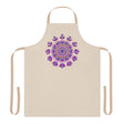 Mandala Art Apron - Hand Drawn Purple & Pink All Over Prints - Blululi