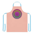 Mandala Art Apron - Peach & Black All Over Prints - Blululi