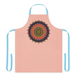 Mandala Art Apron - Peach & Black All Over Prints - Blululi