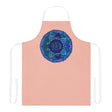 Mandala Art Apron - Peach, Blue & Purple All Over Prints - Blululi