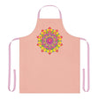 Mandala Art Apron - Peach & Colorful All Over Prints - Blululi