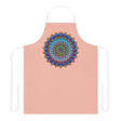 Mandala Art Apron - Peach | Colorful & Intricate All Over Prints - Blululi