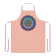 Mandala Art Apron - Peach | Colorful & Intricate All Over Prints - Blululi