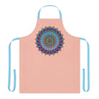 Mandala Art Apron - Peach | Colorful & Intricate All Over Prints - Blululi