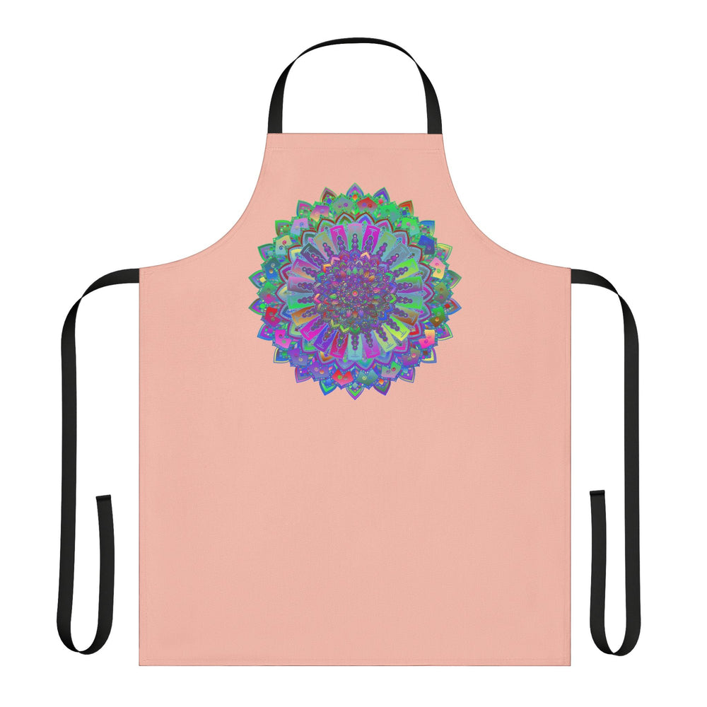 Mandala Art Apron - Peach | Colorful Kitchen Decor All Over Prints - Blululi