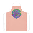 Mandala Art Apron - Peach | Colorful Kitchen Decor All Over Prints - Blululi