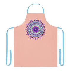 Mandala Art Apron - Peach, Hand - Drawn All Over Prints - Blululi