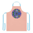 Mandala Art Apron - Peach, Hand - Drawn Design All Over Prints - Blululi