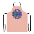 Mandala Art Apron - Peach, Hand - Drawn Design All Over Prints - Blululi