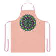 Mandala Art Apron - Peach - Hand Drawn Design All Over Prints - Blululi