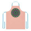 Mandala Art Apron - Peach - Hand Drawn Design All Over Prints - Blululi