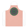Mandala Art Apron - Peach - Hand Drawn Design All Over Prints - Blululi
