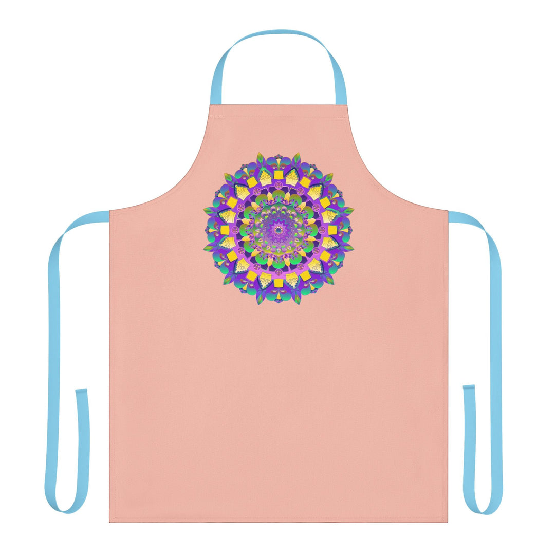 Mandala Art Apron - Peach - Kitchen Decor All Over Prints - Blululi