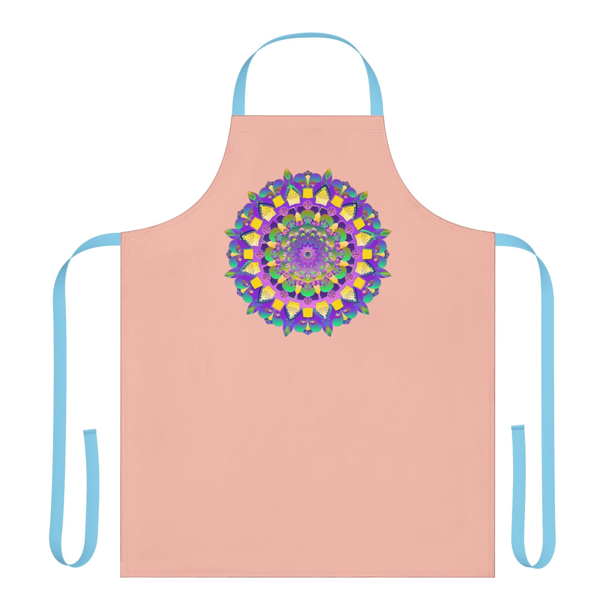Mandala Art Apron - Peach - Kitchen Decor All Over Prints - Blululi