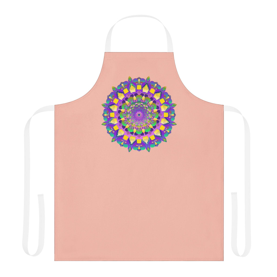 Mandala Art Apron - Peach - Kitchen Decor All Over Prints - Blululi