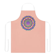 Mandala Art Apron - Peach - Kitchen Decor All Over Prints - Blululi