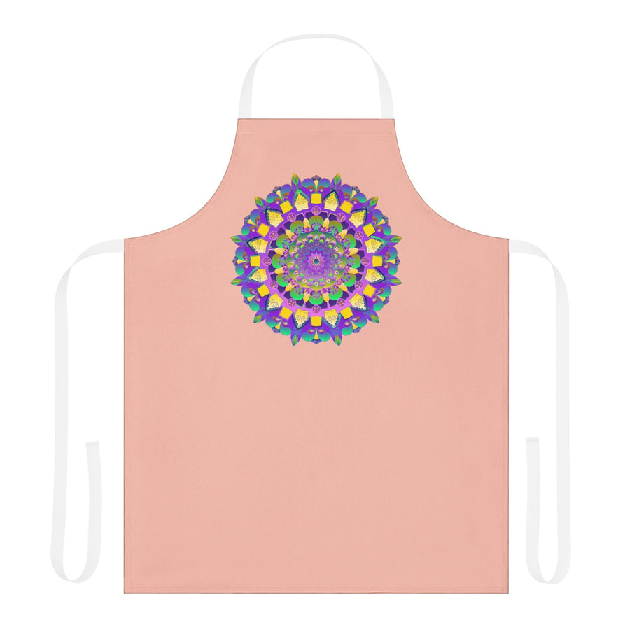 Mandala Art Apron - Peach - Kitchen Decor All Over Prints - Blululi