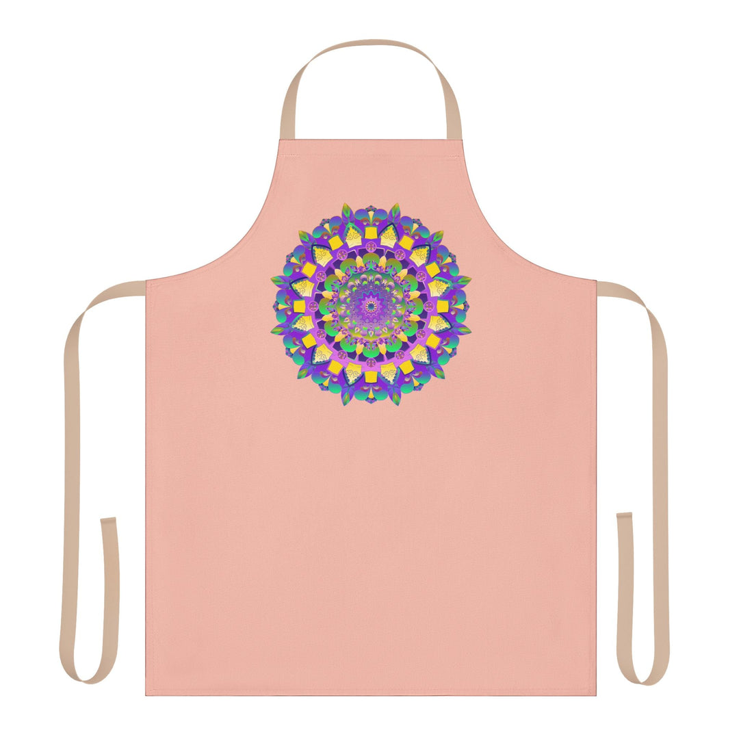 Mandala Art Apron - Peach - Kitchen Decor All Over Prints - Blululi