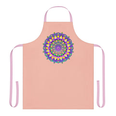 Mandala Art Apron - Peach - Kitchen Decor All Over Prints - Blululi