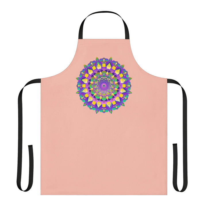 Mandala Art Apron - Peach - Kitchen Decor All Over Prints - Blululi