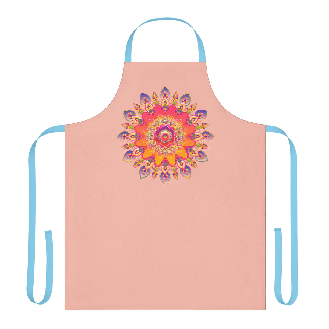 Mandala Art Apron - Peach | Kitchen Decor All Over Prints - Blululi