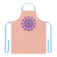 Mandala Art Apron - Peach & Purple All Over Prints - Blululi