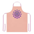 Mandala Art Apron - Peach & Purple All Over Prints - Blululi