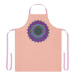 Mandala Art Apron - Peach & Purple All Over Prints - Blululi