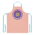 Mandala Art Apron - Peach & Rainbow All Over Prints - Blululi