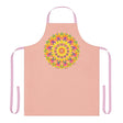 Mandala Art Apron - Peach & Rainbow All Over Prints - Blululi