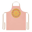 Mandala Art Apron - Peach & Rainbow All Over Prints - Blululi