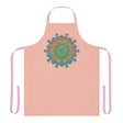 Mandala Art Apron - Peach & Vibrant All Over Prints - Blululi
