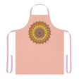 Mandala Art Apron - Peach & Vibrant All Over Prints - Blululi