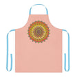 Mandala Art Apron - Peach & Vibrant All Over Prints - Blululi