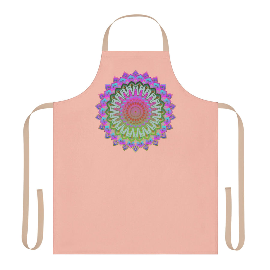 Mandala Art Apron - Peachy & Colorful All Over Prints - Blululi