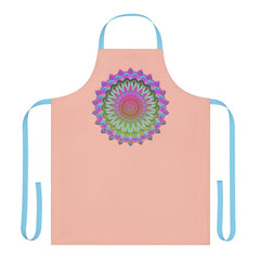 Mandala Art Apron - Peachy & Colorful All Over Prints - Blululi