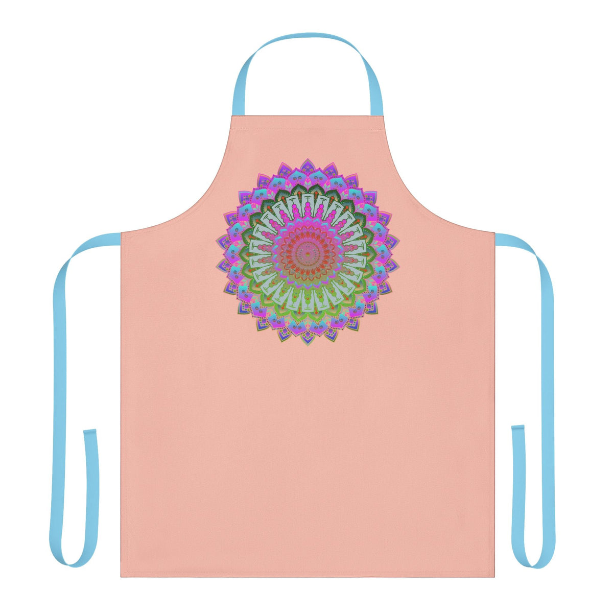Mandala Art Apron - Peachy & Colorful All Over Prints - Blululi