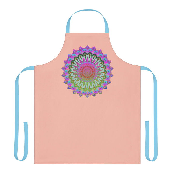 Mandala Art Apron - Peachy & Colorful All Over Prints - Blululi