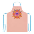 Mandala Art Apron - Peachy Floral Design All Over Prints - Blululi