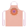 Mandala Art Apron - Peachy Floral Design All Over Prints - Blululi