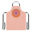 Mandala Art Apron - Peachy Floral Design All Over Prints - Blululi