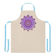 Mandala Art Apron - Purple & Pink Floral Design All Over Prints - Blululi