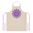 Mandala Art Apron - Purple & Pink Floral Design All Over Prints - Blululi