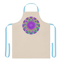 Mandala Art Apron - Purple & Yellow All Over Prints - Blululi