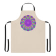 Mandala Art Apron - Purple & Yellow All Over Prints - Blululi